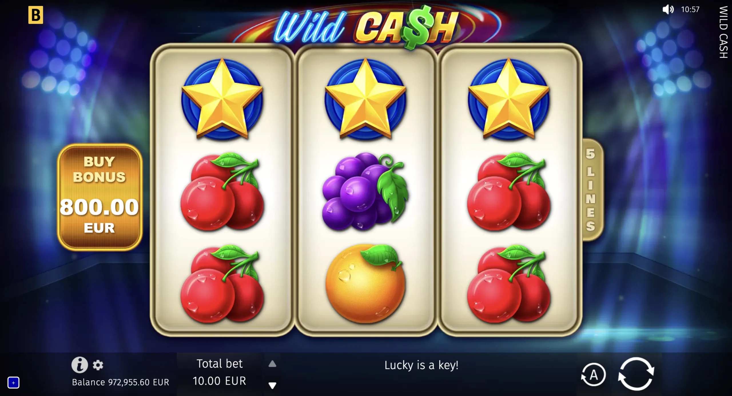 Wild Cash gameplay screenshot 1